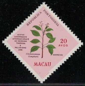 D505 Macau 415 postfris Bloemen, Verzenden, Postfris, Dier of Natuur