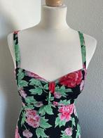 King Louie maat M zomer bloemen jurk 1597, Maat 38/40 (M), Zwart, Ophalen of Verzenden, Zo goed als nieuw