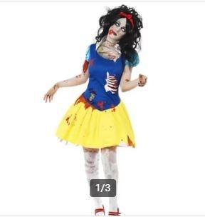 Zombie Sneeuwwitje mt XS, Nieuw, Ophalen of Verzenden, Halloween, Kleding