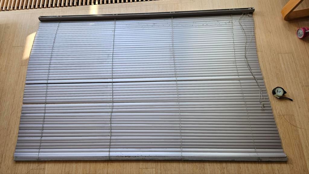 Aluminium jaloezieën Luxaflex, Huis en Inrichting, Ophalen, Gebruikt, Grijs