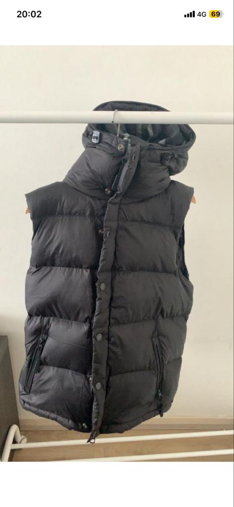 Burberry bodywarmer met capuchon, Ophalen of Verzenden, Gedragen, Overige maten, Zwart