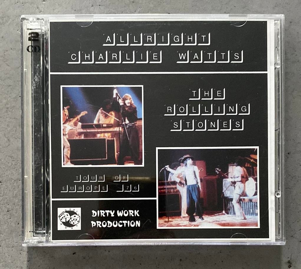 The Rolling Stones - Allright Charlie Watts (bootleg 2-cd), Cd's en Dvd's, Cd's | Rock, Zo goed als nieuw, Poprock, Ophalen of Verzenden