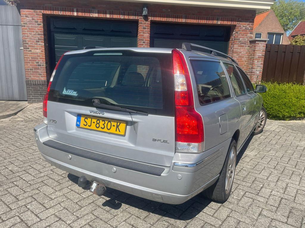 Volvo V70 2.4 CNG Edition Sport TREKHAAK PDC, Auto's, Voorwielaandrijving, Navigatiesysteem, Beige, CNG (Aardgas)