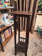 Vintage plantentafel / bijzettafel - 23x23x85cm, Huis en Inrichting, Woonaccessoires | Zuilen en Pilaren, Ophalen, Gebruikt