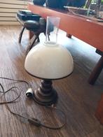 Massive tafellamp in petroleumlampstijl, Ophalen, Gebruikt, Minder dan 50 cm