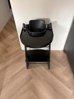 Stokke Tripp Trapp kinderstoel zwart met Playtray, Kinderen en Baby's, Kinderstoelen, Ophalen, Zo goed als nieuw, Meegroeistoel