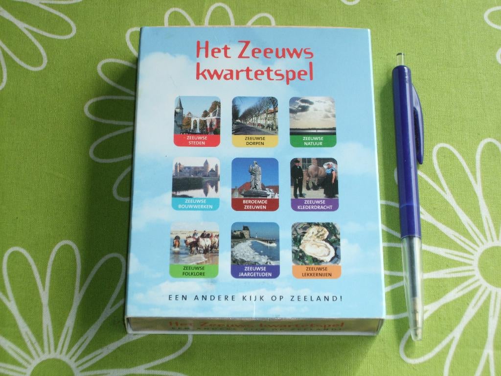 Het Zeeuws kwartetspel - een andere kijk op Zeeland, Verzamelen, Speelkaarten, Jokers en Kwartetten, Ophalen of Verzenden, Zo goed als nieuw