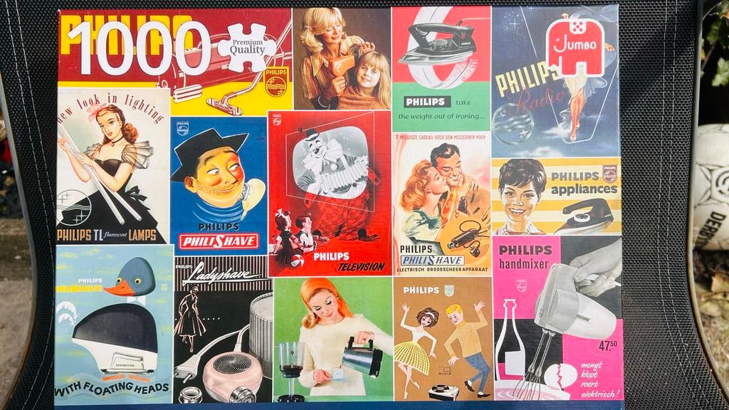 Jumbo Philips puzzel 1000 stukjes, Ophalen of Verzenden, 500 t/m 1500 stukjes, Zo goed als nieuw, Legpuzzel