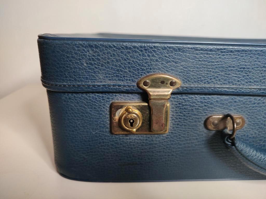 K455 VINTAGE jaren 50  koffer van geperst karton, Overige materialen, Gebruikt, 50 tot 60 cm, -