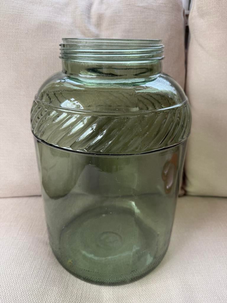 Grote glazen vaas - 37 cm, Ophalen, Gebruikt, Overige materialen