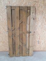 Circulaire gerestaureerde poortdeur van verduurzaamd hout, Tuin en Terras, Tuinpoorten, Ophalen, Minder dan 100 cm, Draaipoort