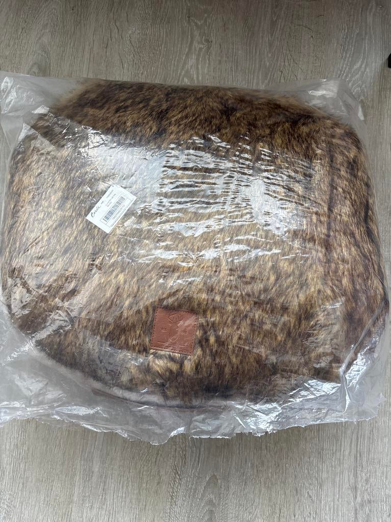 Boony Est. 1941 Rotan Ligkussen Rond - Grizzly Brown - Ø 45, Dieren en Toebehoren, Katten-accessoires, Ophalen of Verzenden, Nieuw