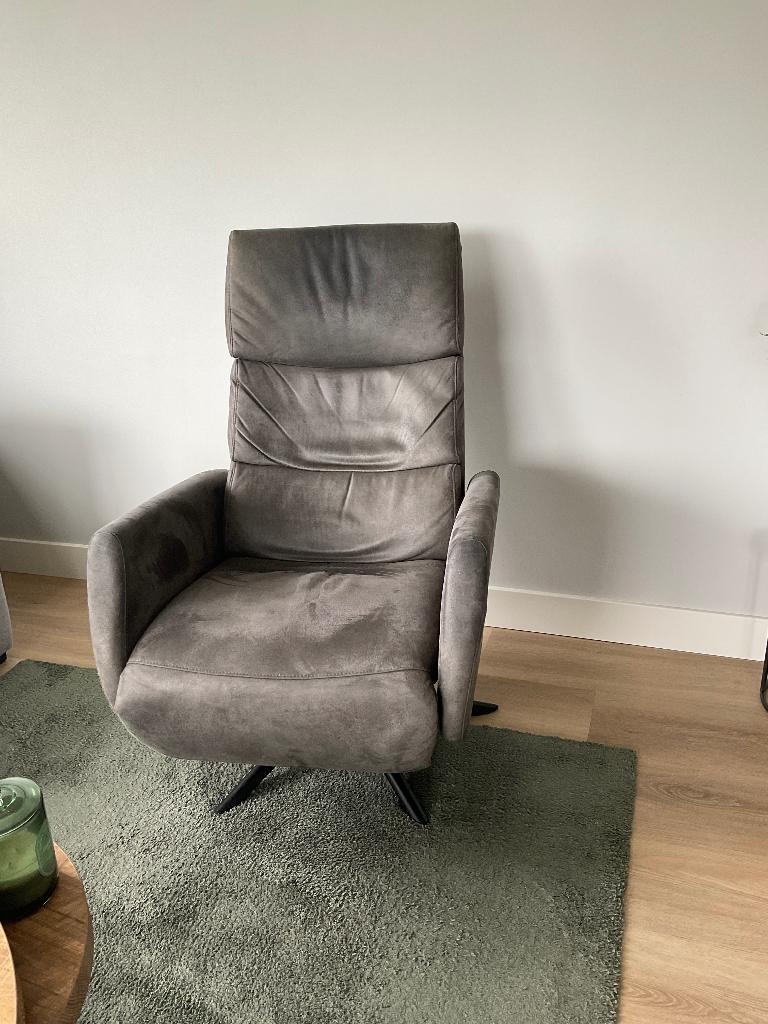 Relaxstoel, Ophalen, Minder dan 75 cm, Zo goed als nieuw, Stof