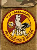 Embleem F-15E RAF Lakenheath 48th, Verzenden, Luchtmacht, Amerika, Embleem of Badge