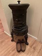 Oud gietijzeren potkacheltje in perfecte staat, Potkachel, Ophalen of Verzenden, Zo goed als nieuw, Vrijstaand