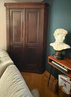 Antieke eiken hoekkast  hoek 110 x 110 x 140 cm aan voorkant, Antiek en Kunst, Antiek | Meubels | Kasten, Ophalen