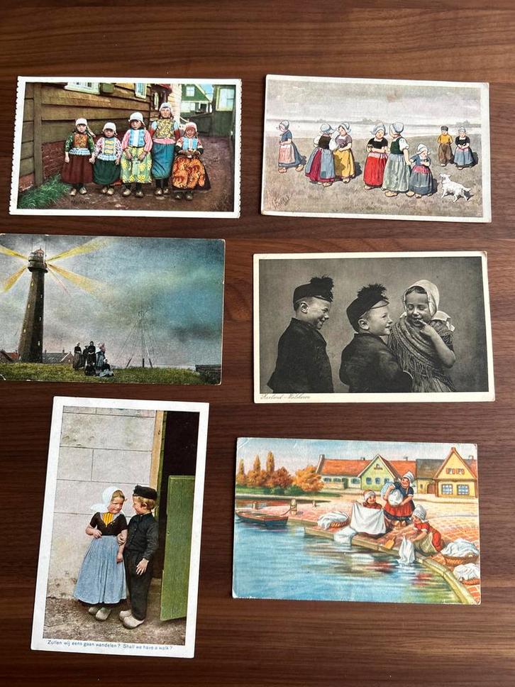 Oude Ansichtkaarten Klederdrachten, Verzamelen, Ansichtkaarten | Nederland, Gelopen, 1920 tot 1940, Ophalen of Verzenden