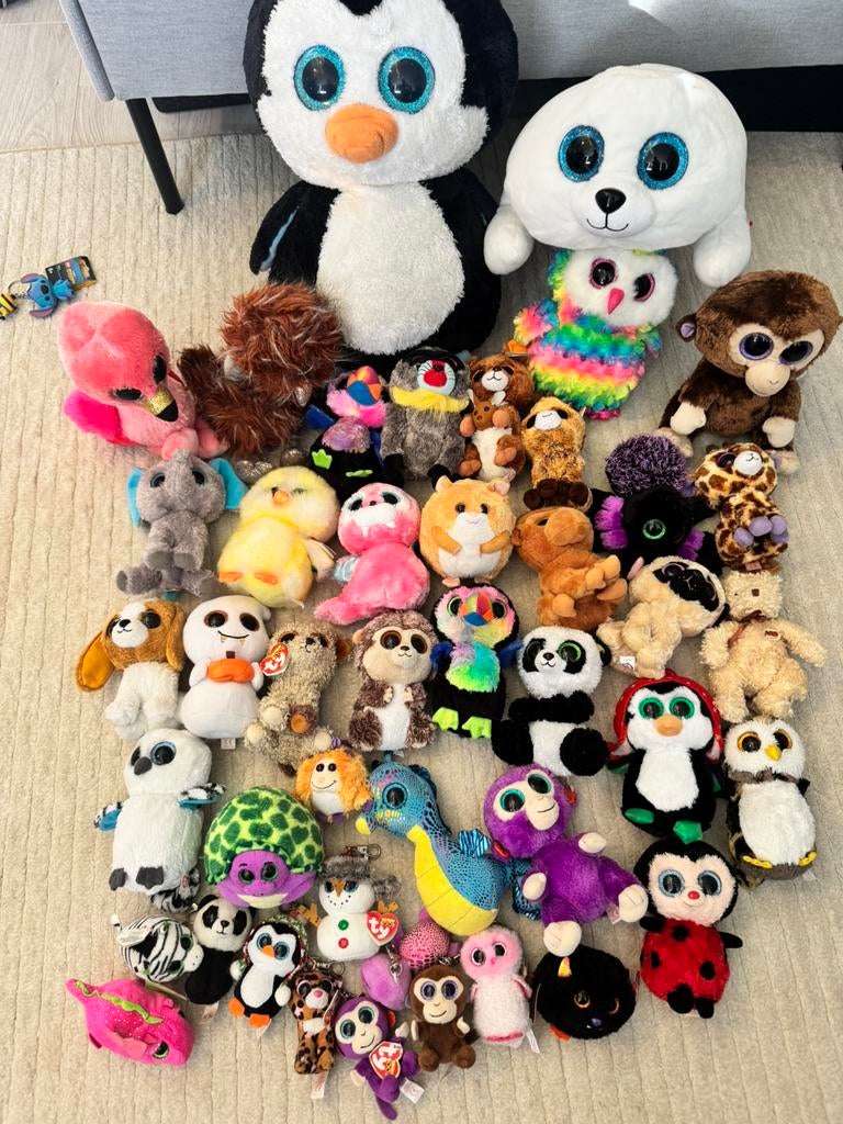 Ty beanie boos. Veel knuffels, Kinderen en Baby's, Speelgoed | Knuffels en Pluche, Ophalen of Verzenden, Zo goed als nieuw, Overige typen