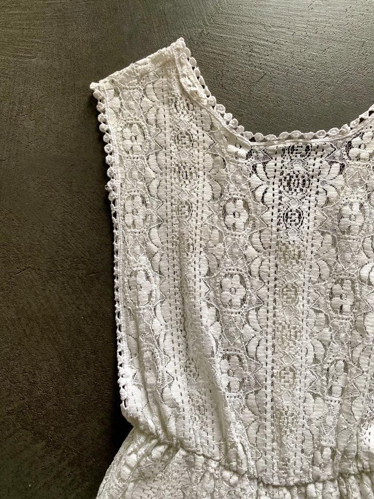 J395 Wit kant kort jumpsuit maat XS=34 overall korte broek, Kleding | Dames, Jumpsuits, Wit, Ophalen of Verzenden, Zo goed als nieuw