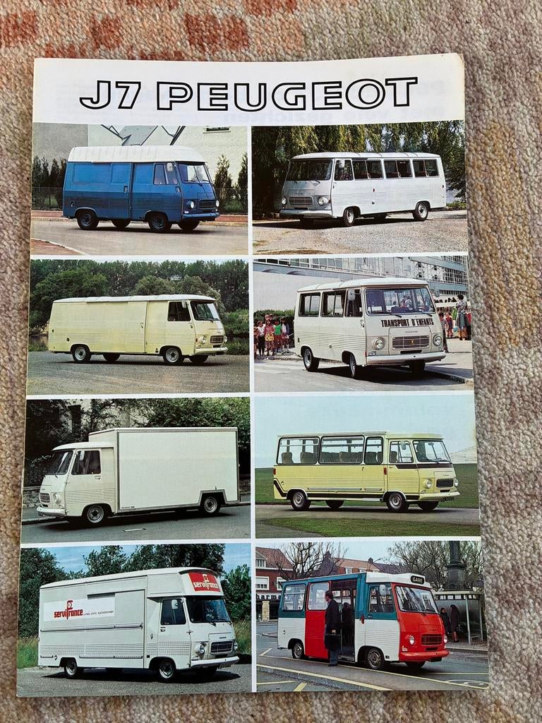 1978 Peugeot J7 brochure, Ophalen of Verzenden, Zo goed als nieuw, Peugeot