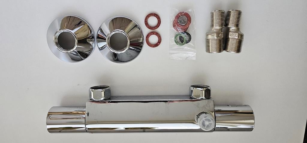 Grohe Douchekraan 15cm H.o.H. Verstelbaar Chroom, Ophalen of Verzenden, Zo goed als nieuw, Chroom, Douche