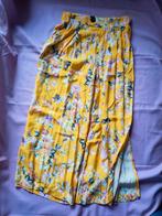 Gele Bloemenbroek Maat S, Kleding | Dames, Geel, Zo goed als nieuw, Driekwart, Maat 36 (S)