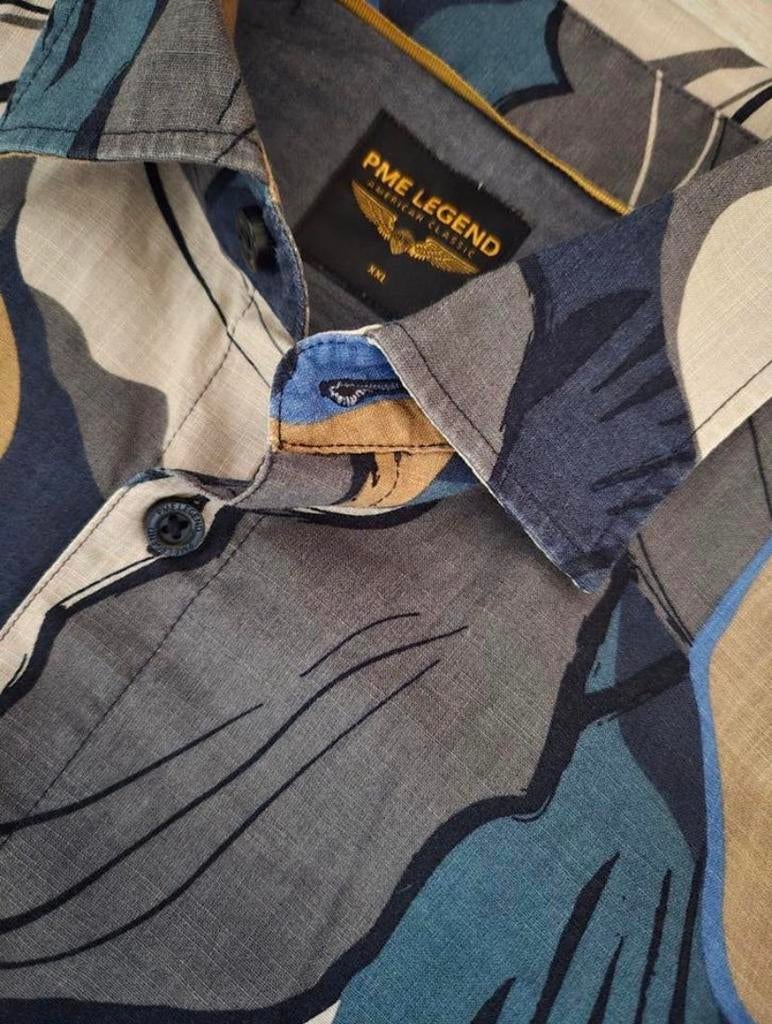 Pme legend Overhemd blouse korte mouwen maat XXL, Overhemd, Blauw, ., Ophalen of Verzenden