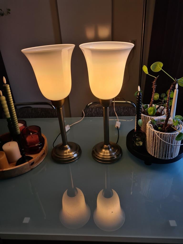 2 vintage lampen jaren 90/ 60,- voor beide zie beschrijving, Ophalen, Gispen stijl, Gebruikt, 50 tot 75 cm