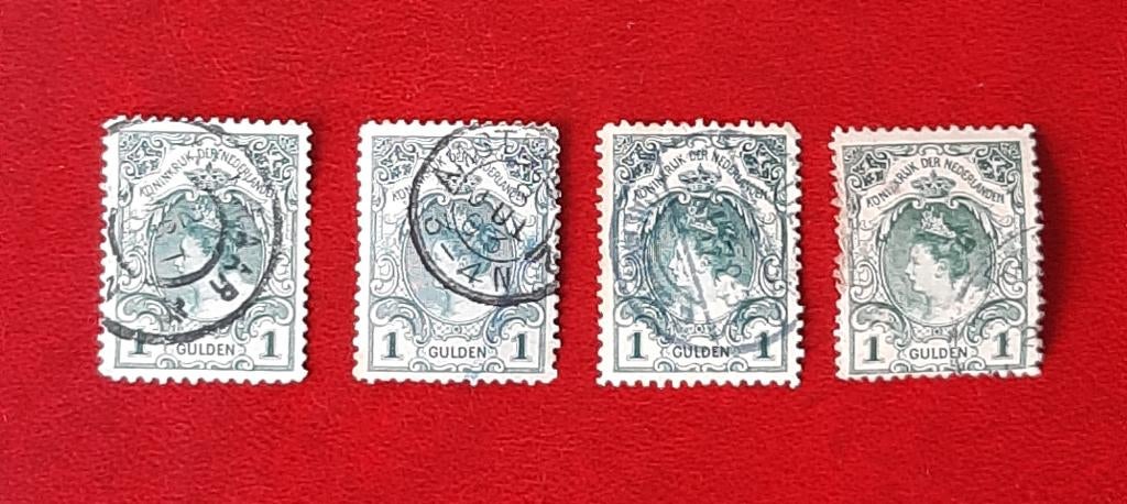 1899 Koningin Wilhelmina 1 Gulden Bontkraag Gestempeld, Postzegels en Munten, Ophalen, Gestempeld