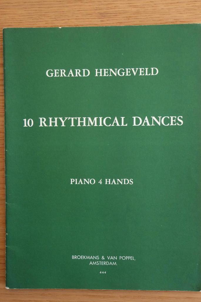 10 Rhythmical Dances for Piano 4 Hands - Gerard Hengeveld, Overige genres, Ophalen of Verzenden, Zo goed als nieuw, Artiest of Componist