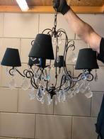 Kroonluchter met echte kristallen en lampjes, Ophalen, Zo goed als nieuw, Glas