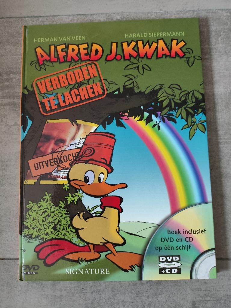 Alfred J. Kwak in zeer nette staat incl.dvd/cd in nette staa, Eén stripboek, Ophalen of Verzenden, Zo goed als nieuw