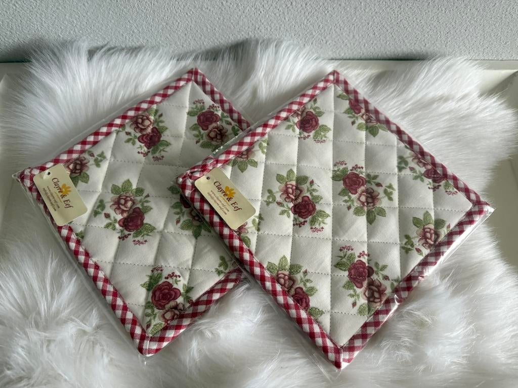 2 pannenlappen, Claire & Eef, Ophalen of Verzenden, Nieuw