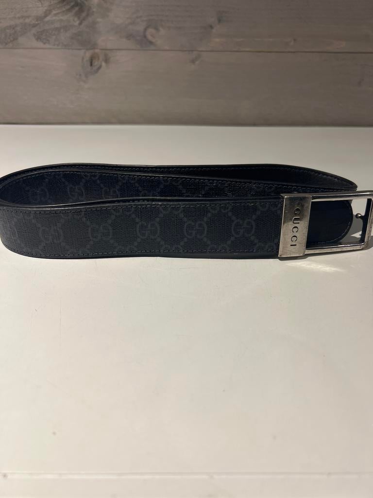 Gucci Riem Zwart met GG-patroon, Kleding | Dames, N, 90 tot 100 cm, Heupriem, Ophalen of Verzenden