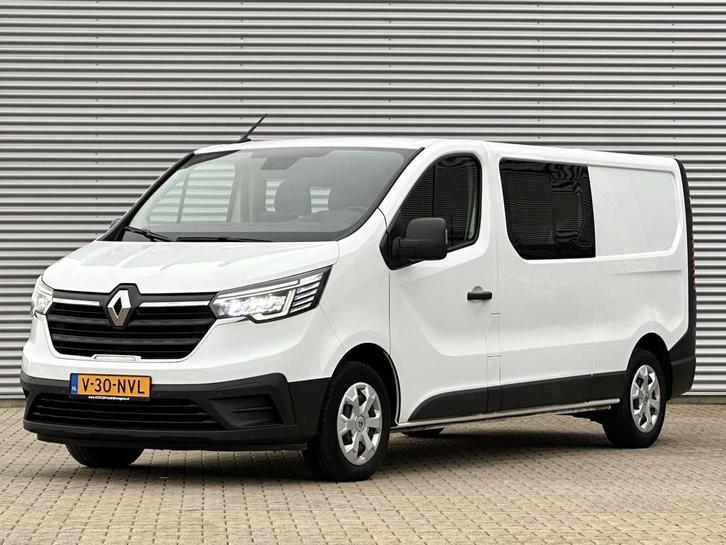Renault Trafic 2.0 dCi 130 L2 DC Dubbele cabine Navi|Trekhaa, Auto's, Bestelauto's, Bedrijf, Te koop, ABS, Achteruitrijcamera