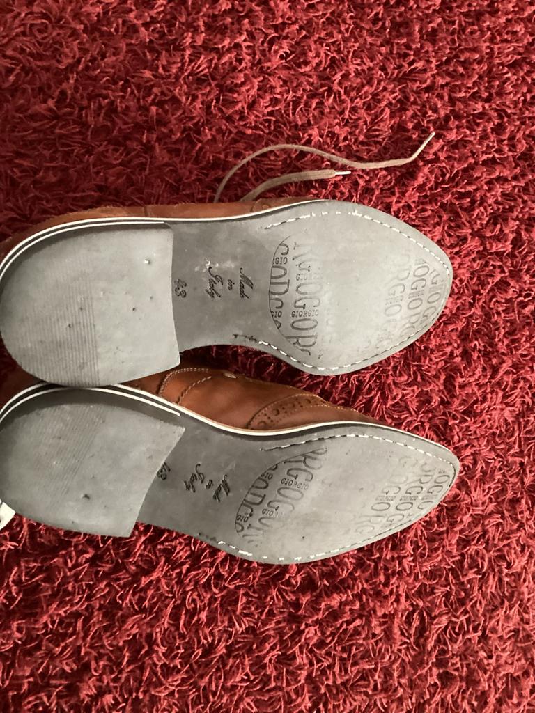 Giorgio 1958 Brogues - Bruin Leer - Maat 43, Ophalen of Verzenden, Gedragen, Bruin, Veterschoenen