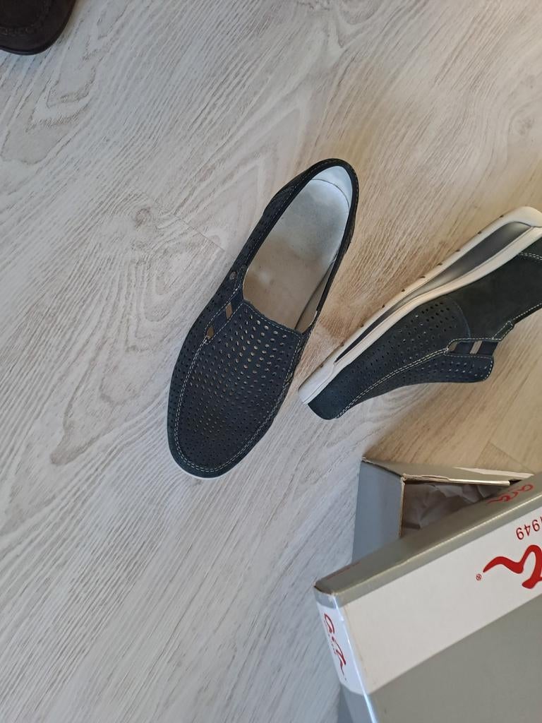 Te koop blauwe ARA instappers maat 39, Ophalen, ARA, Blauw, Zo goed als nieuw