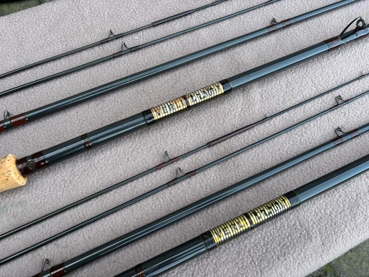 2 x handgebouwde verli feeder / matchhengel, Watersport en Boten, Hengelsport | Witvissen, Gebruikt, Werphengel, Ophalen of Verzenden