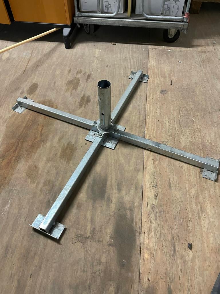 Horeca Parasol Voet 108x108cm, inclusief tegels., Tuin en Terras, Ophalen, Gebruikt, 1 tot 2 meter, Parasolvoet