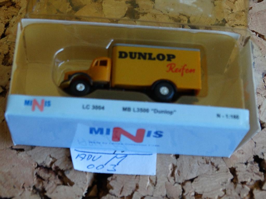 N-Spoor: set M003: MINIS LC 3004. LKW DUNLOP, OVP., Hobby en Vrije tijd, Modeltreinen | N-Spoor, Nieuw, Locomotief, Gelijkstroom of Wisselstroom