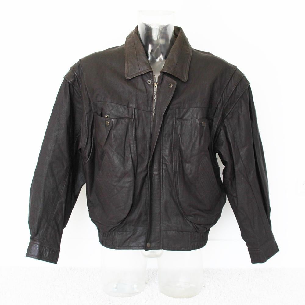 Leren 3Suisses Le Chouchou Vintage Heren Jas181* (L) € 50,-, Maat 52/54 (L), Bruin, 3Suisses Le Chouchou, Ophalen of Verzenden