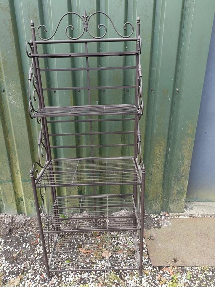 Etagère voor in de tuin, bloementrap, smeedijzer 1.80 m, Huis en Inrichting, Woonaccessoires | Etagères, Zo goed als nieuw, Ophalen