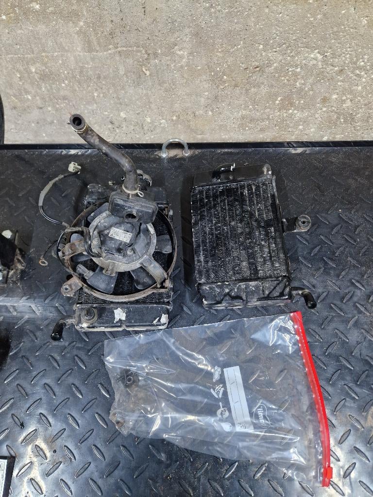 Honda Transalp XL600V radiateur set compleet met ventilator, Motoren, Ophalen of Verzenden, Gebruikt