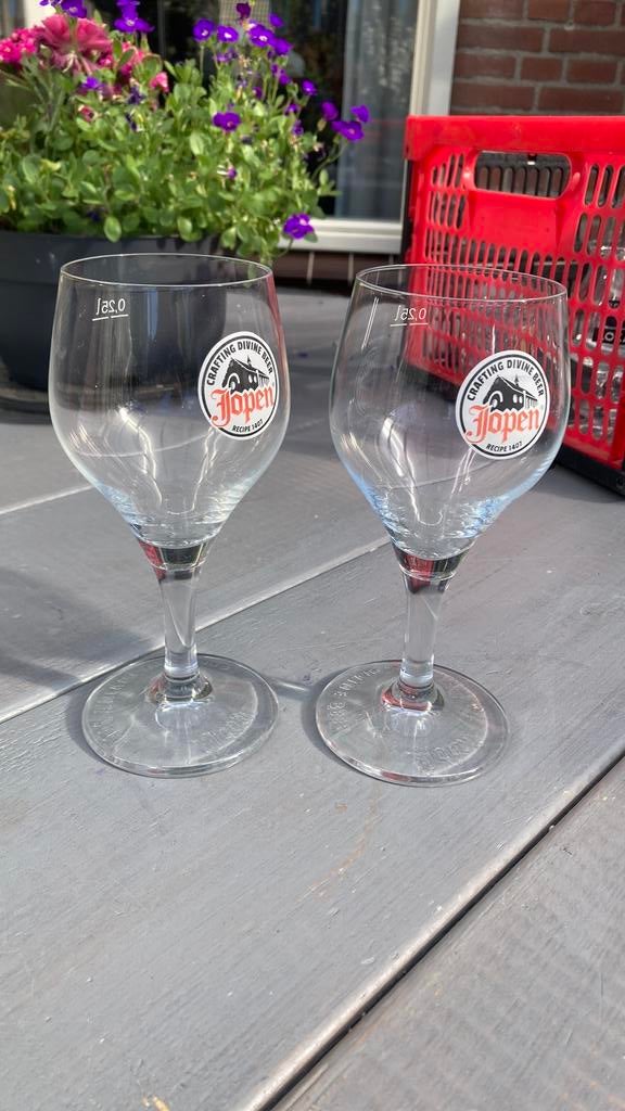 Jopen bier., Verzamelen, Ophalen of Verzenden, Zo goed als nieuw, Bierglas