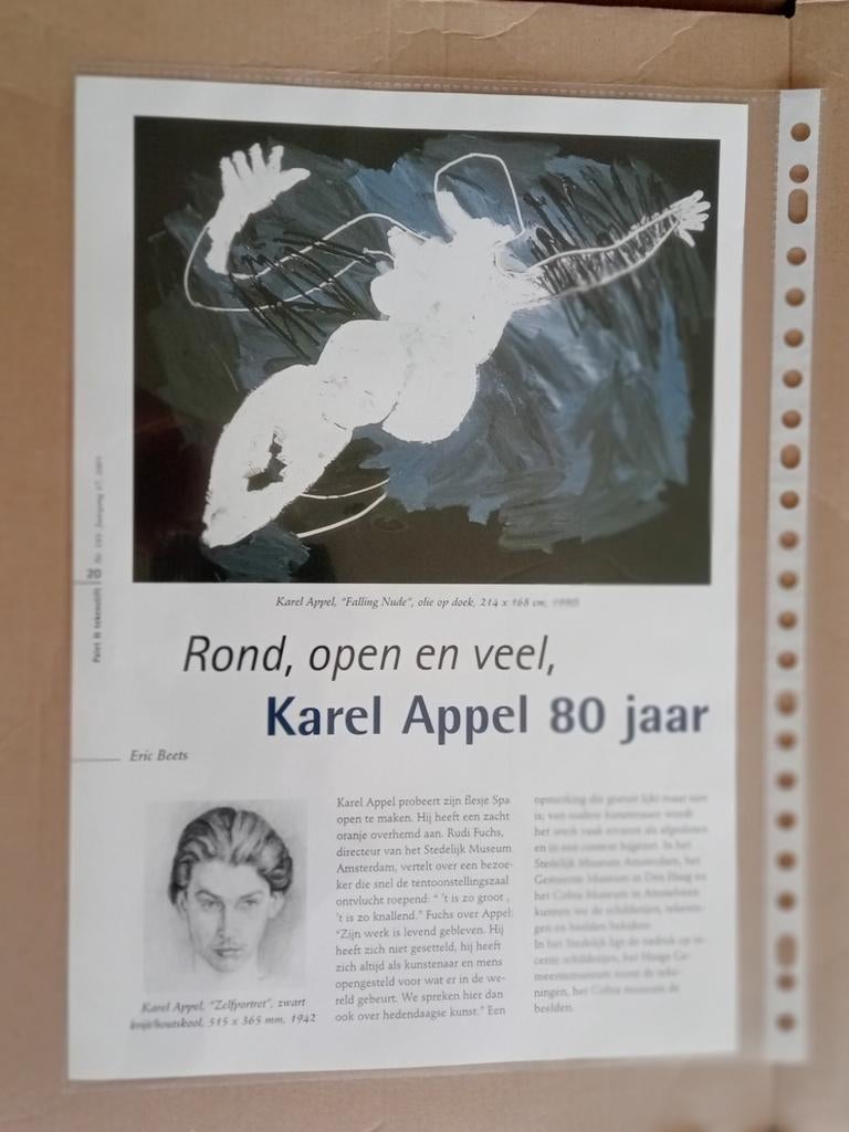 Karel Appel Cobra 2 x artikel, Ophalen of Verzenden, 1940 tot 1960, Tijdschrift