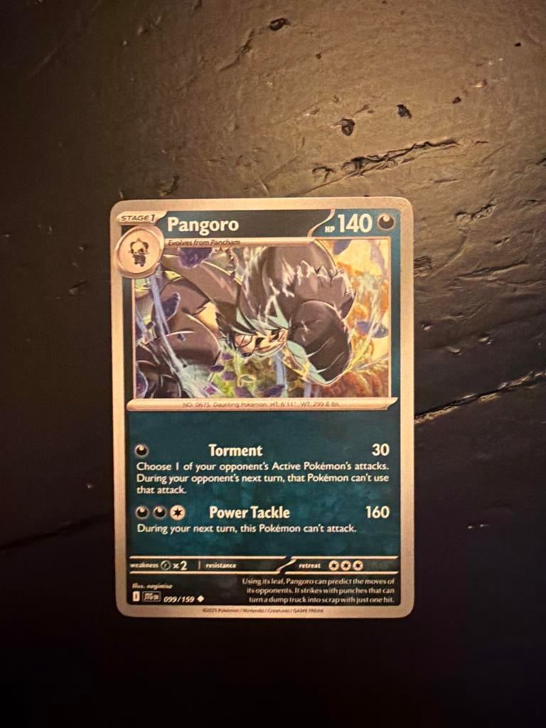 Pangoro #99 Pokémon Kaart - Zeldzaam en Krachtig, Ophalen of Verzenden, Zo goed als nieuw, Losse kaart