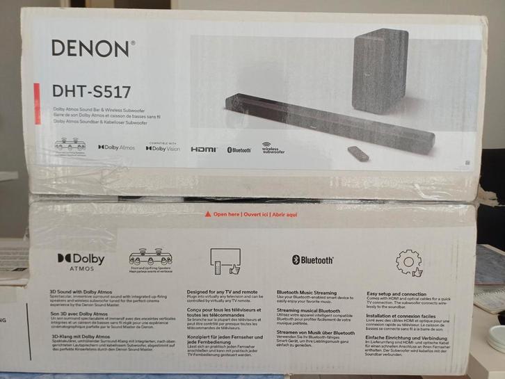 Denon DHT-S517 Soundbar met draadloze subwoofer, Audio, Tv en Foto, Soundbars, Ophalen