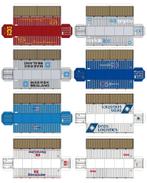 Bouwplaten voor 40 inch containers, schaal N, Hobby en Vrije tijd, Modeltreinen | N-Spoor, Gelijkstroom, Overige typen, Nieuw