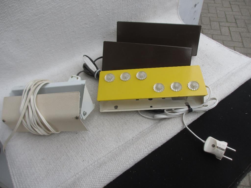 Vijf Vintage bedlampjes Philips/ Herda en Anvia 60/70, Huis en Inrichting, Lampen | Wandlampen, Ophalen of Verzenden, Gebruikt