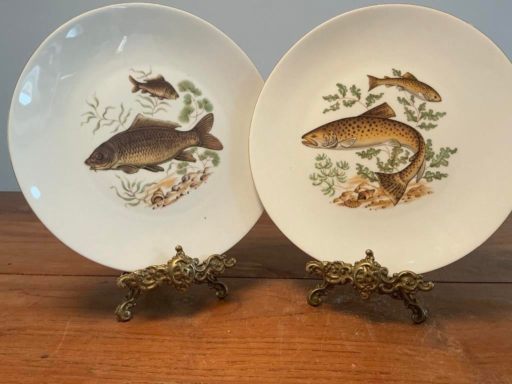 8 Bareuther Waldsassen Bavaria visborden - 24 cm, Ophalen of Verzenden